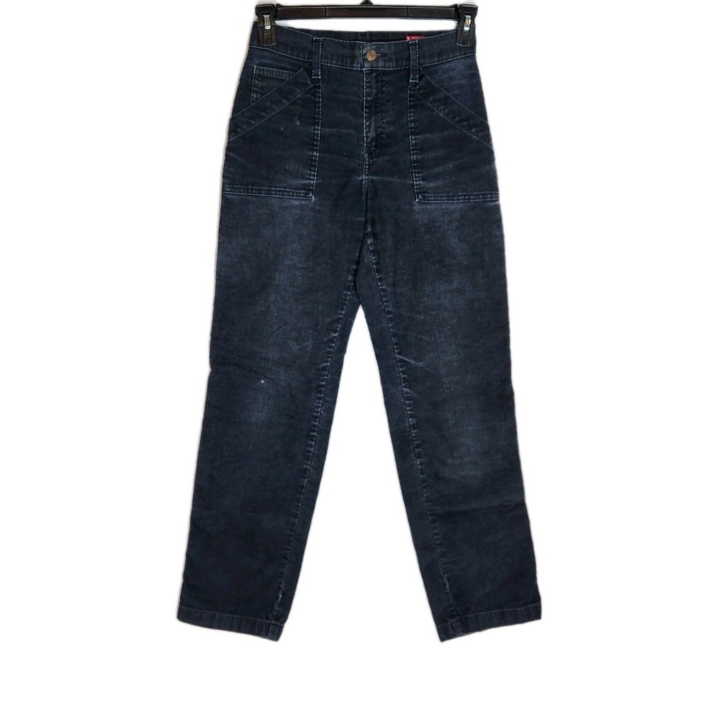 Vintage Y2K Levi's Camp Pant Black Corduroy Jeans Mid Rise Misses 4 Grunge Chic